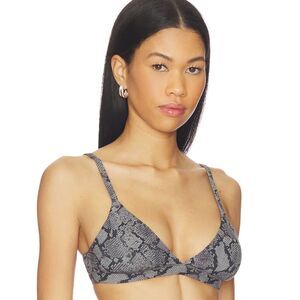 SKIMS Womens Bralette Fits Everybody Triangle Snake Print Large